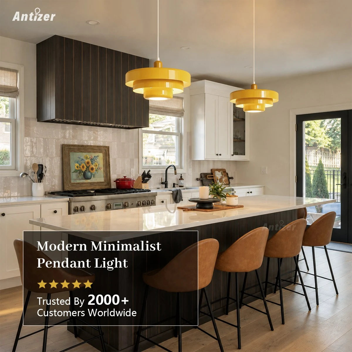 Antizer Modern LED Dining Room Pendant Light