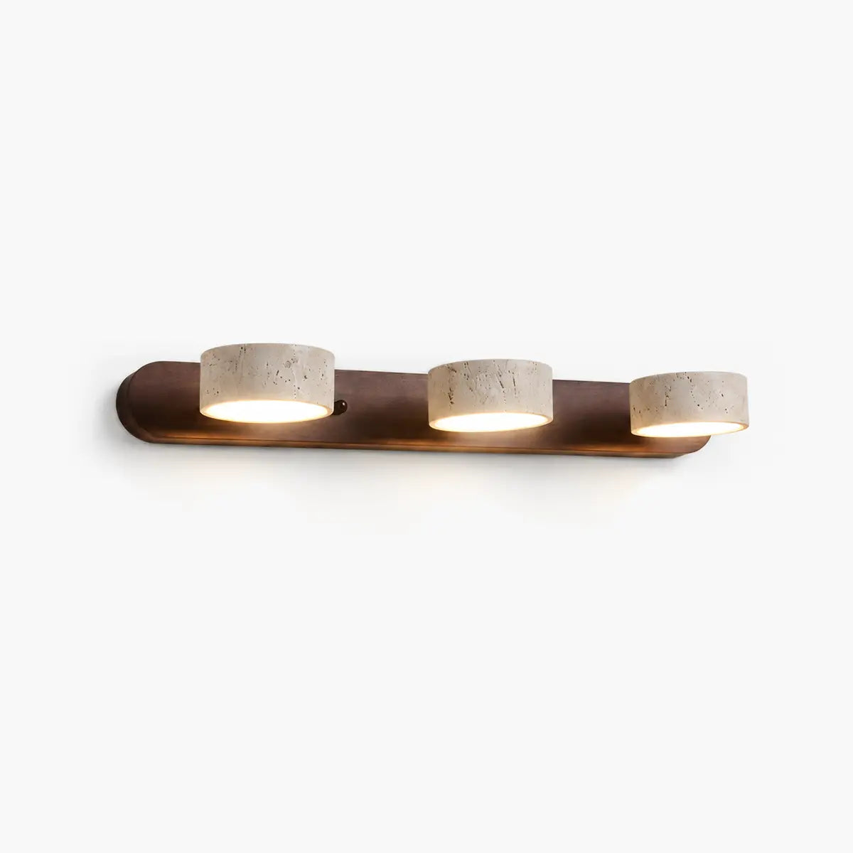 Antizer Modern LED Wood & Stone Travertine Wall Sconce