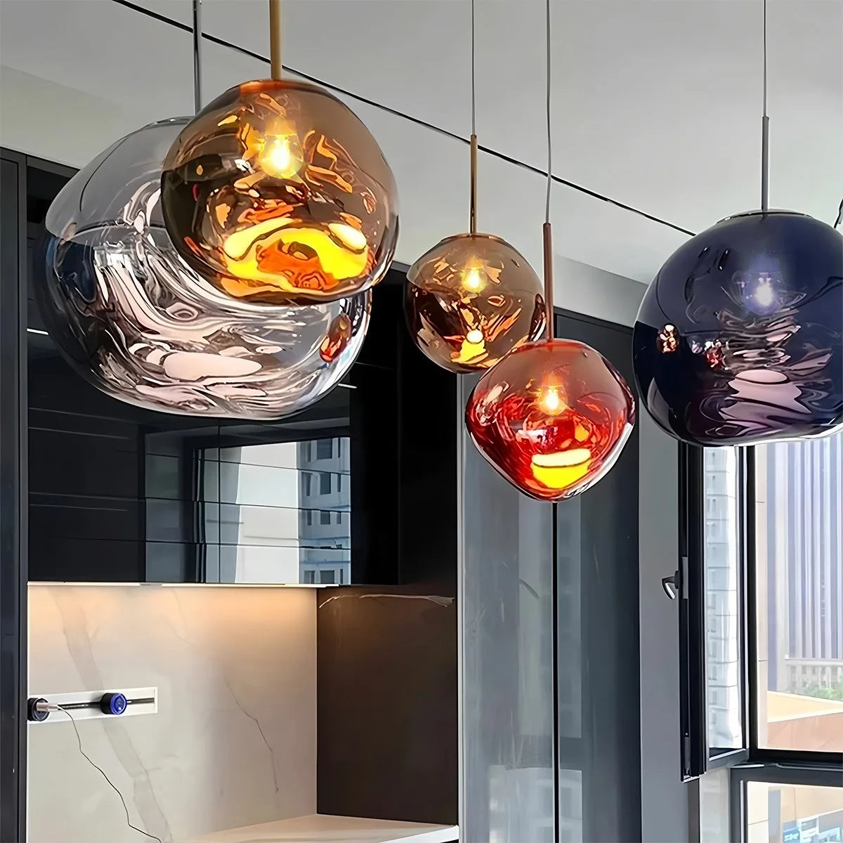 Antizer Modern Lava Pendant Light for Dining Room