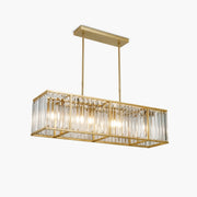 Antizer Modern Luxury Glass Linear Chandelier