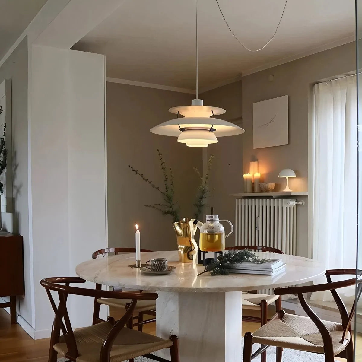 Classic White PH5 multi pendant lamp