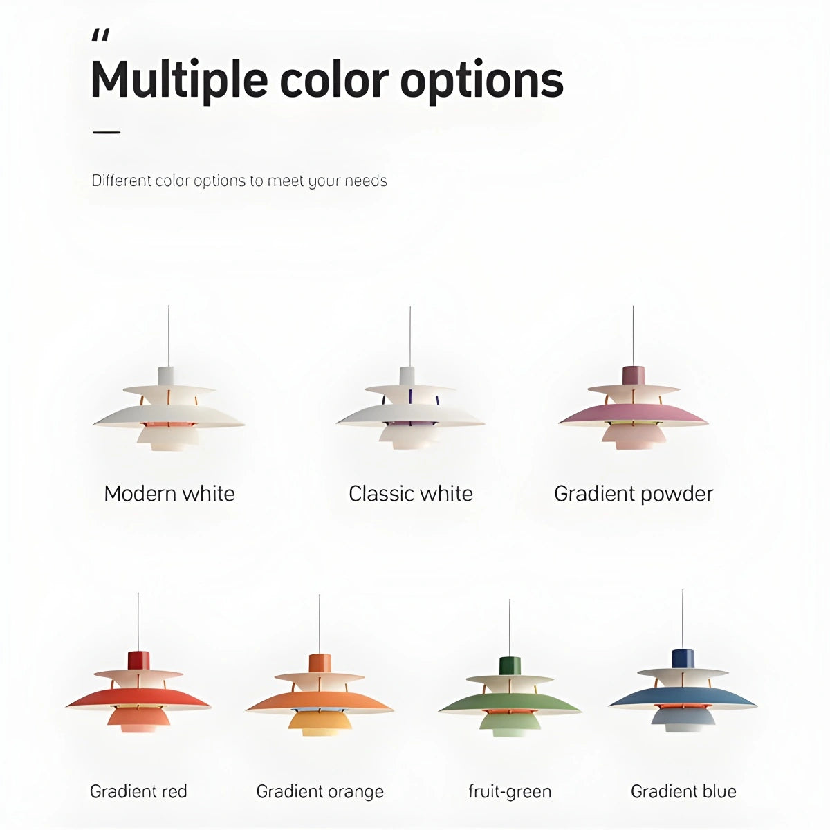 Multi pendant light in various styles