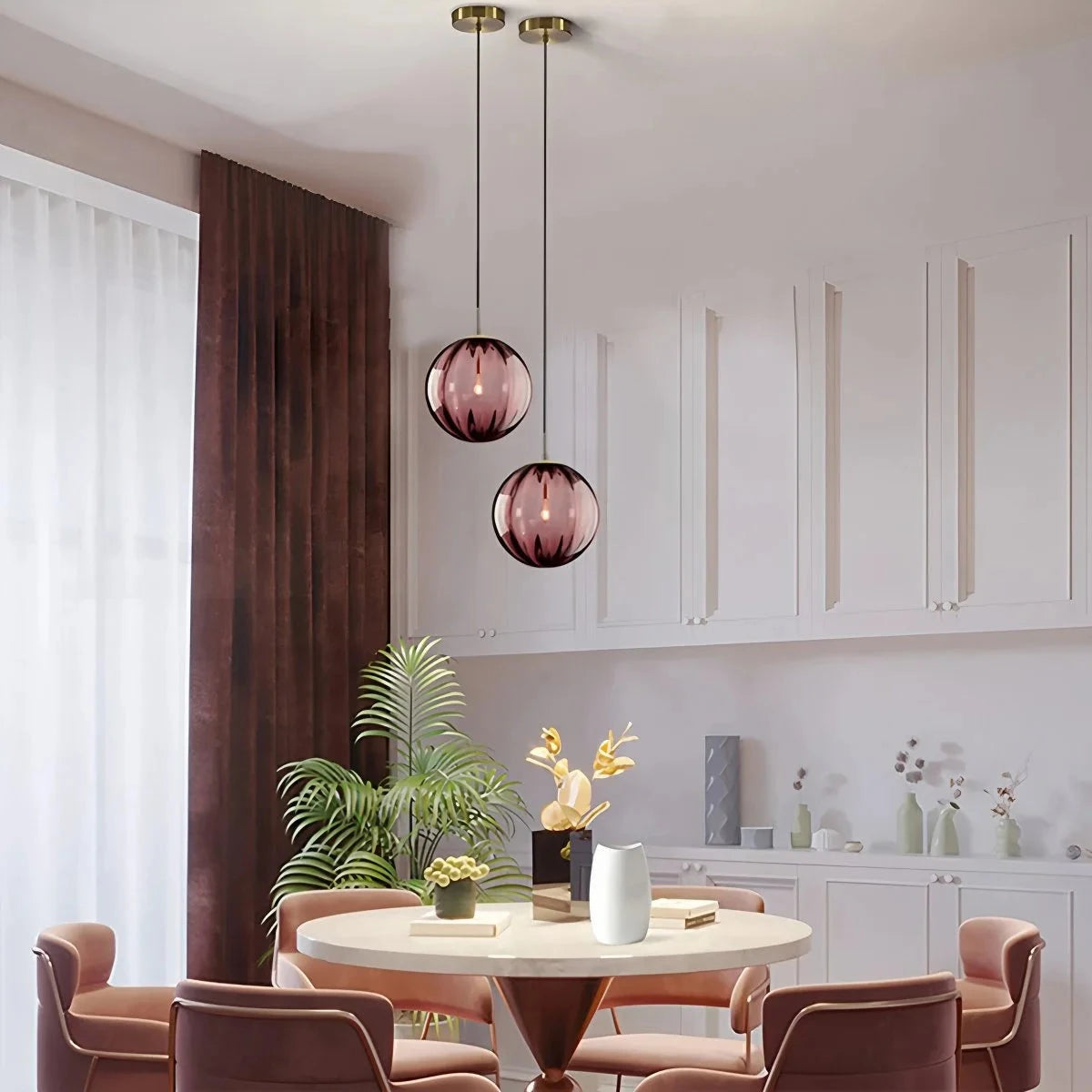 textured glass pendant light