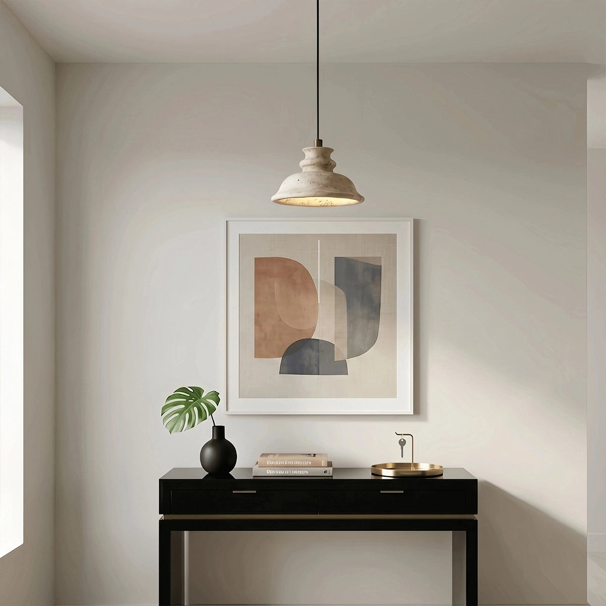 Antizer Modern Travertine Pendant Light