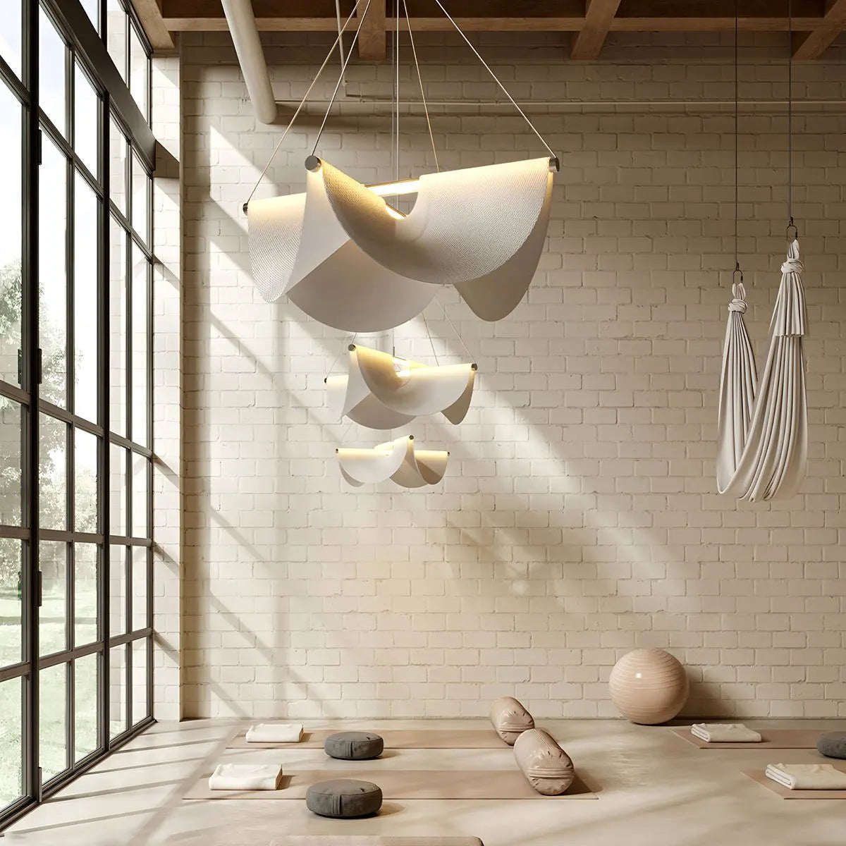 Antizer Moooi Drape Fabric Dining Room Pendant Light