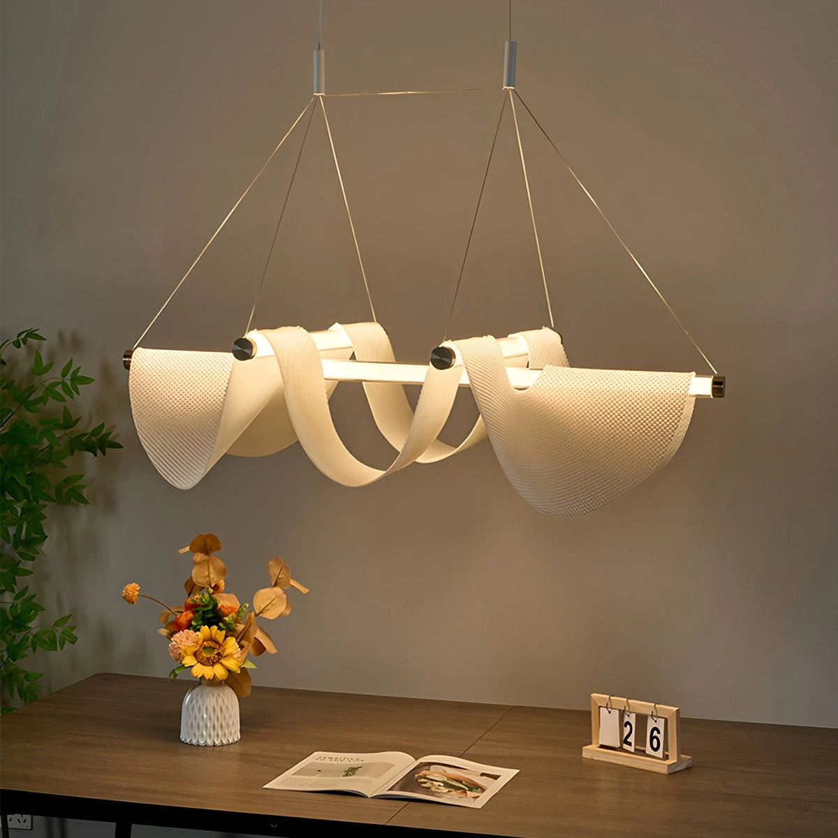 Antizer Moooi Drape Fabric Dining Room Pendant Light