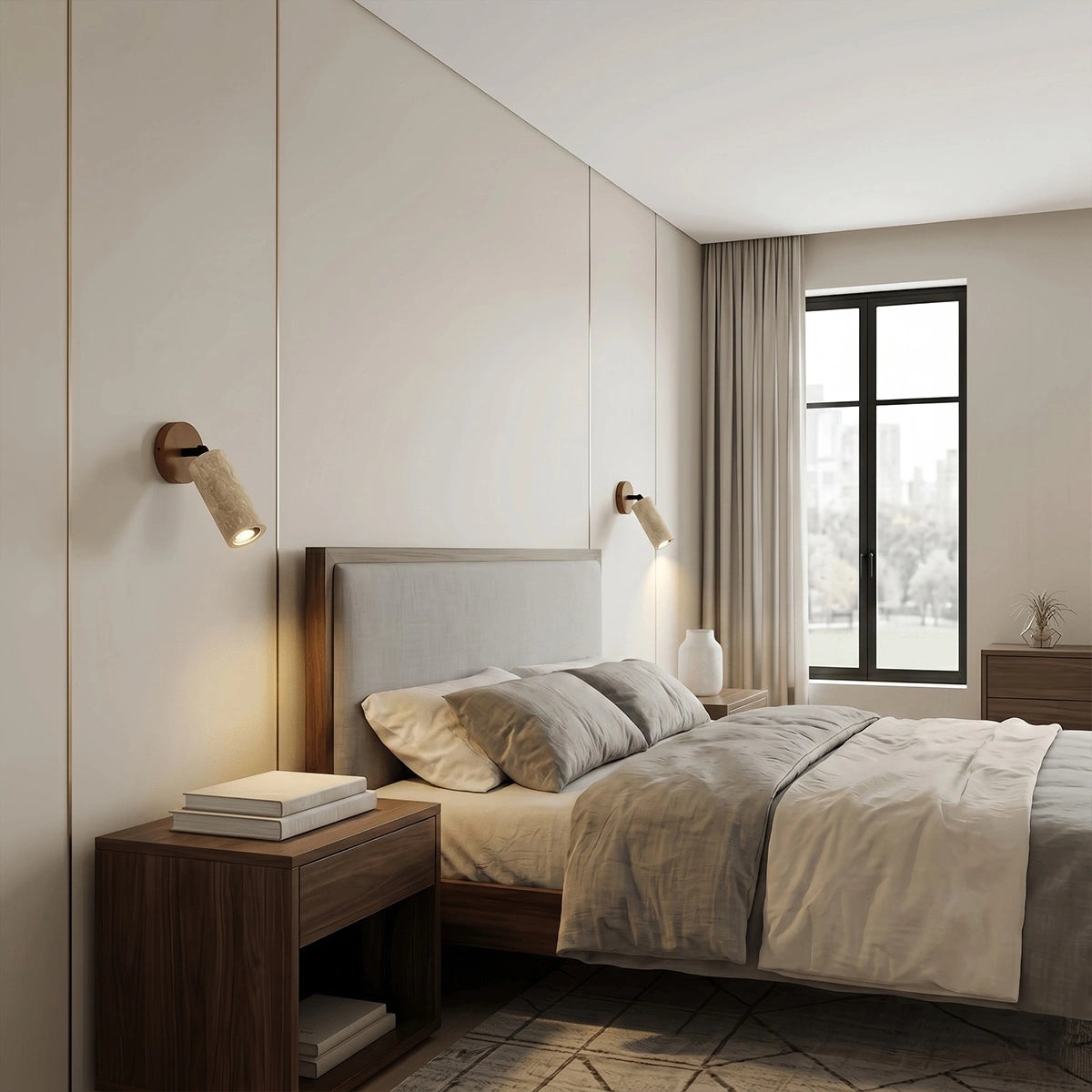 Antizer Natural LED Travertine Wall Light