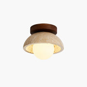 Antizer Natural Travertine Ceiling Light