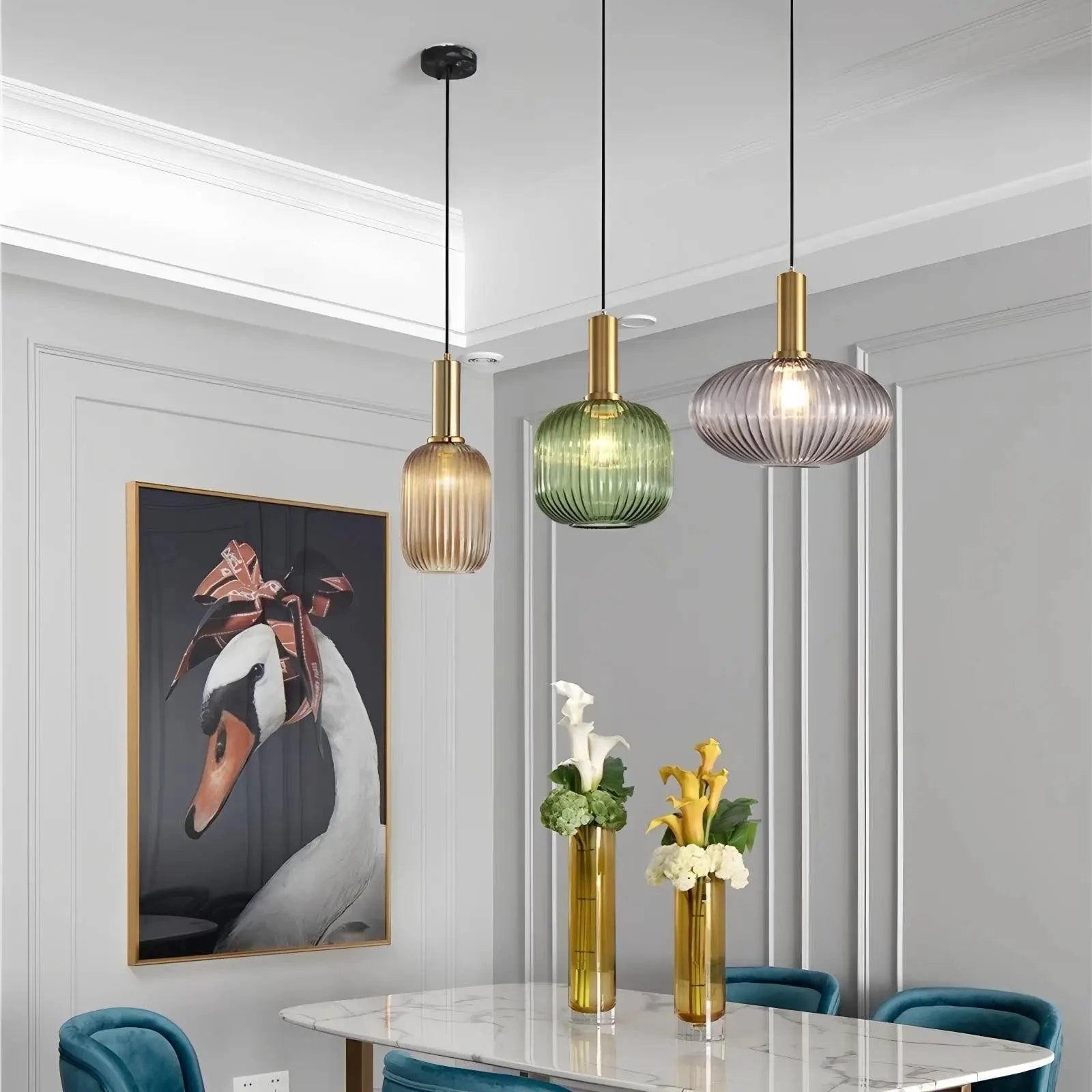 glass pendant light for living room