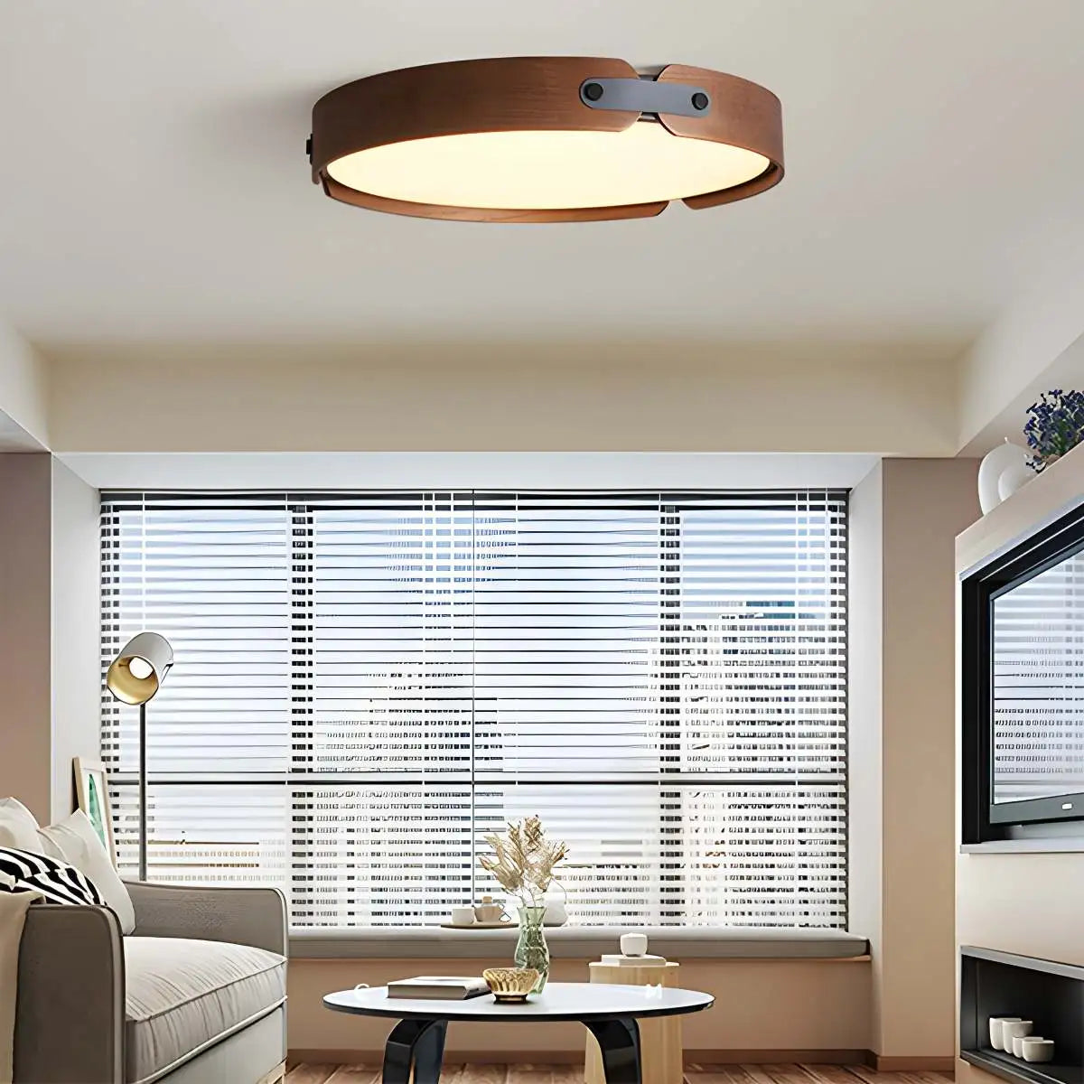 Antizer Nordic Wood Ceiling Light for Bedroom