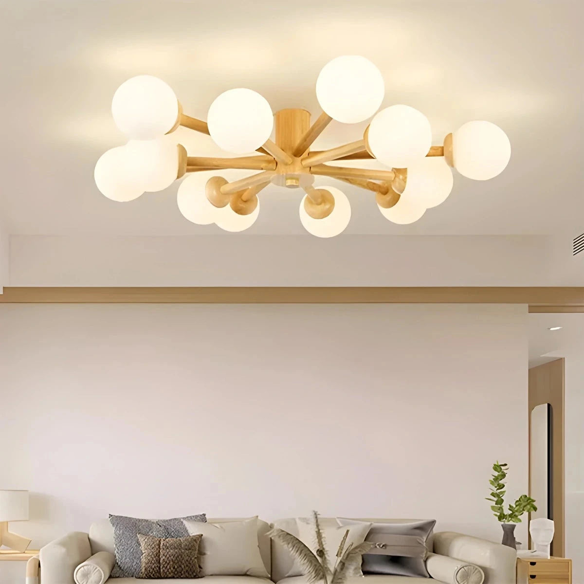 Antizer Nordic Wooden Dining Room Ceiling Light