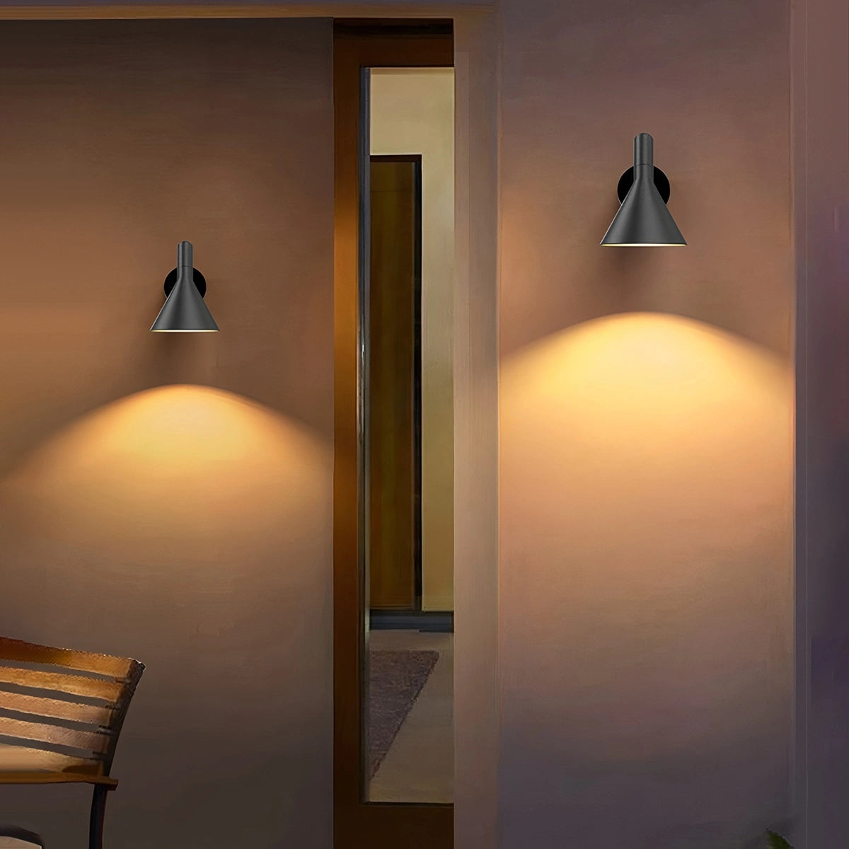 Antizer Outdoor Waterproof Conical Wall Lamp