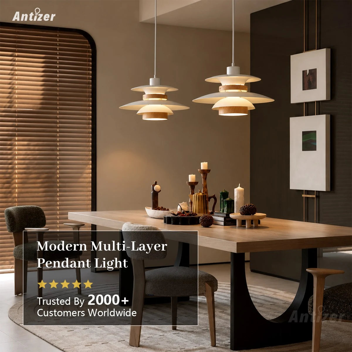 Antizer Pendant Lighting for kitchen Dining Area