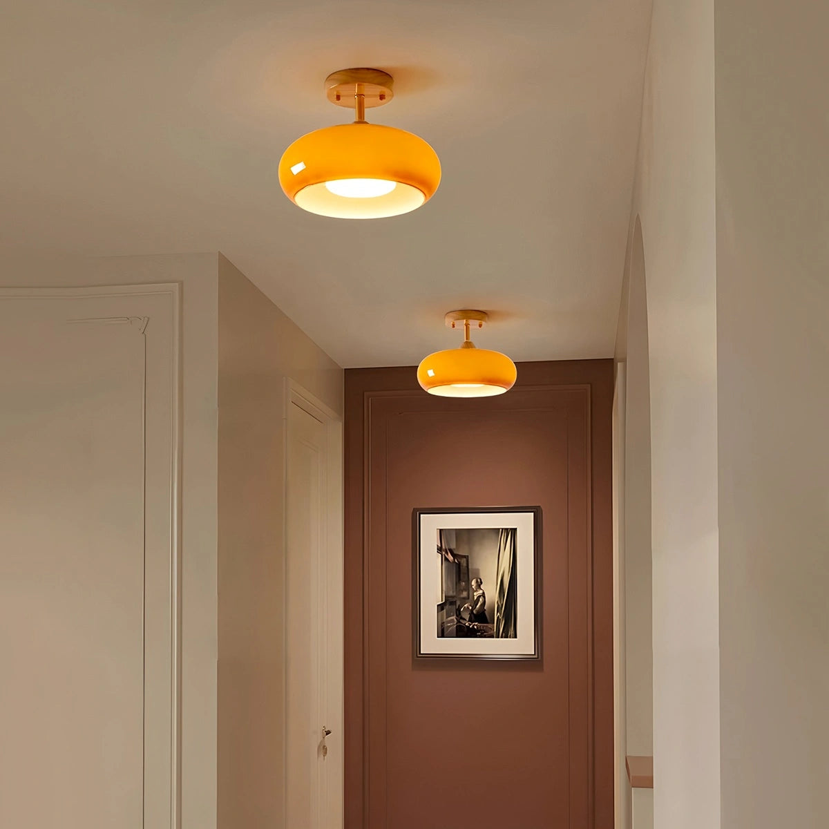 modern glass ceiling lamp for hallway