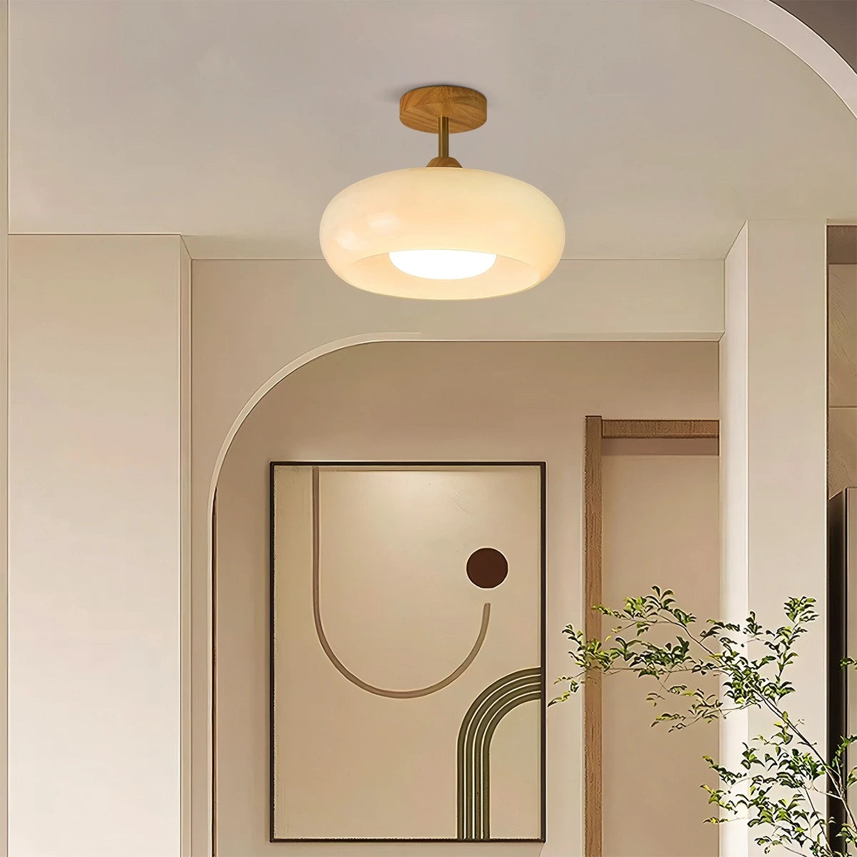 modern glass ceiling lamp