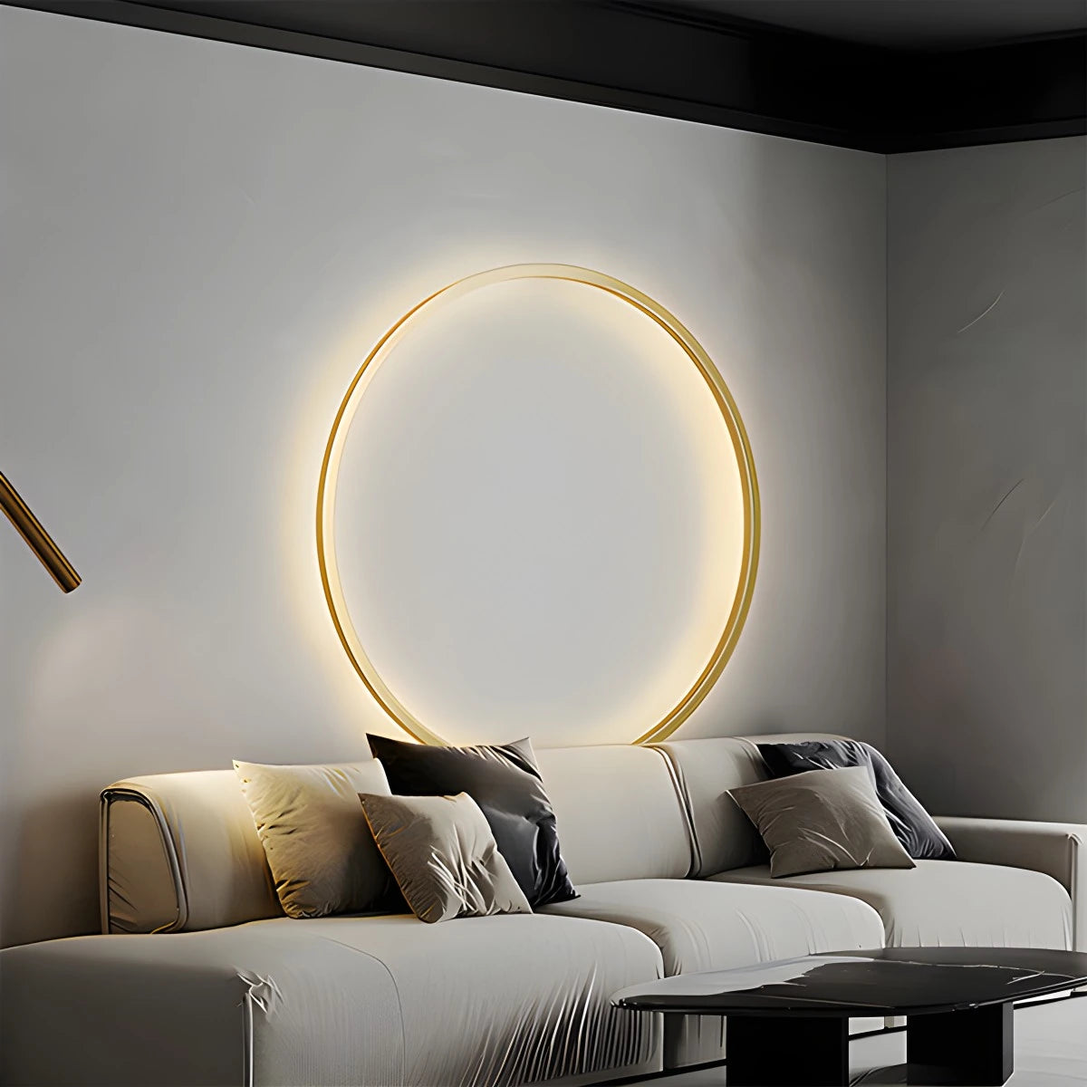 Antizer Round Ring LED Wall Lamp for Living Room Gold