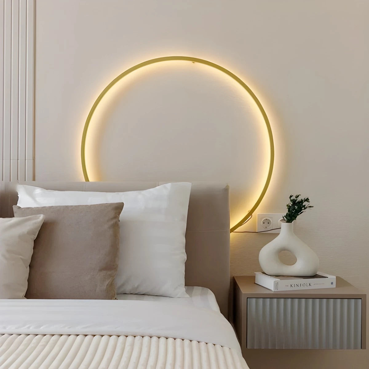 Antizer Round Ring LED Wall Lamp for Living Room