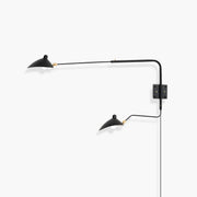 Antizer Two Arm Plug In Wall Sconce for Bedroom