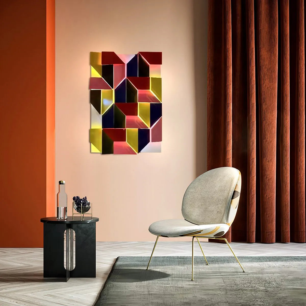 Antizer Shadows Grand Wall Sconce Lamp Colourful-90cm×120cm / 35.43"×47.24"-Customizable