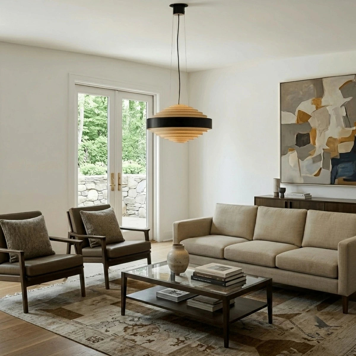 Antizer Simple Geometric Tiered Pendant Light