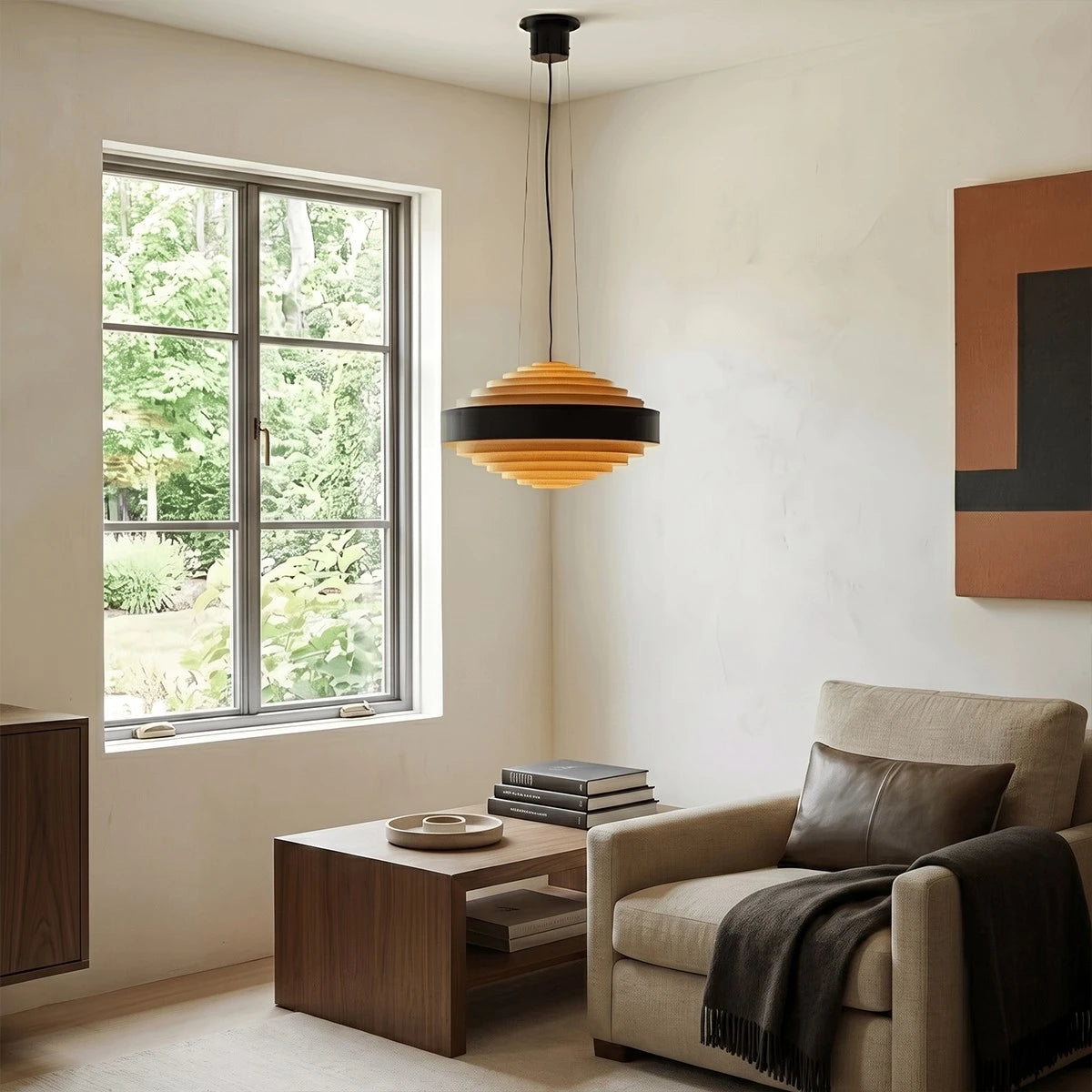 Antizer Simple Geometric Tiered Pendant Light