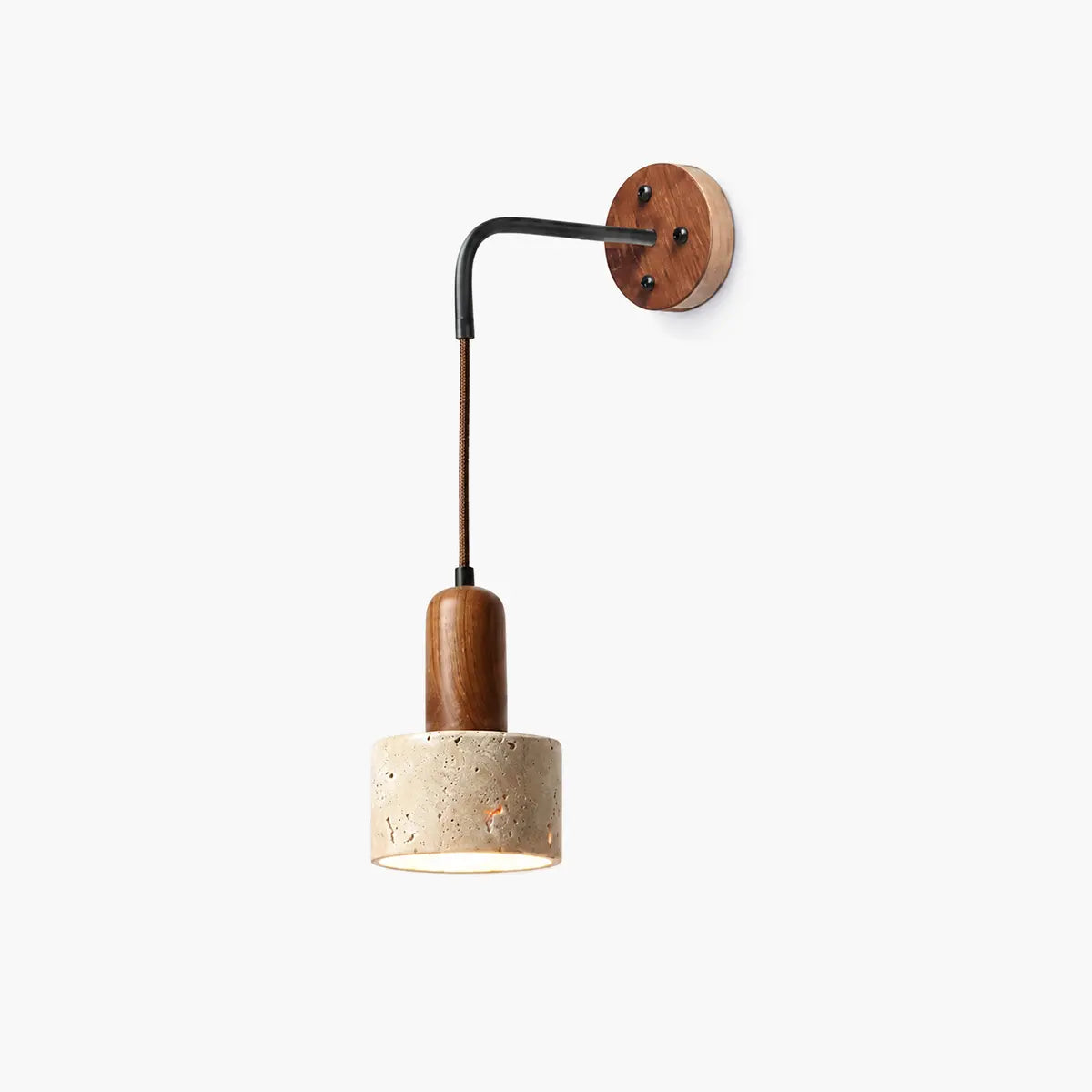 Antizer Vintage Yellow Travertine Wall Lamp