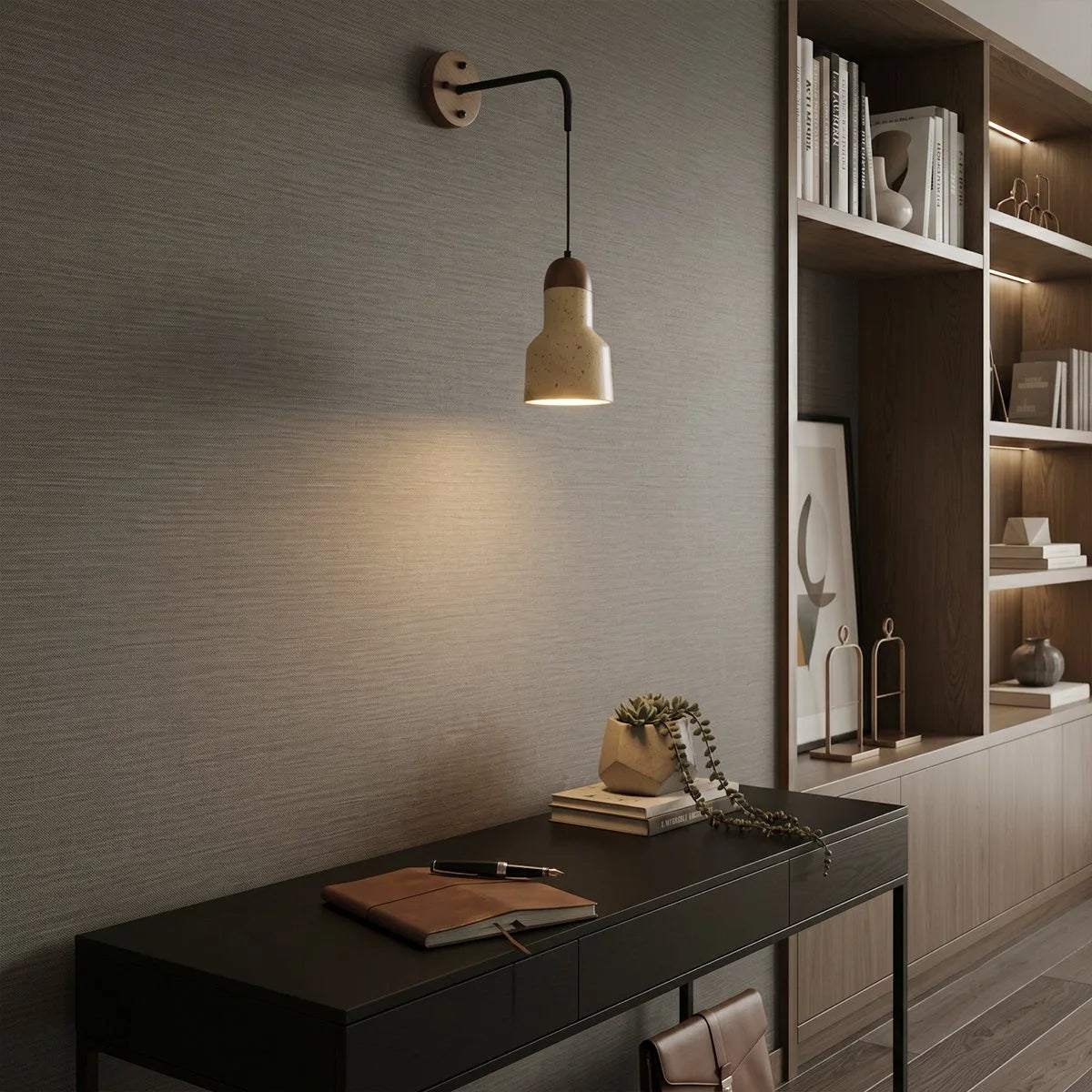 Antizer Vintage Yellow Travertine Wall Lamp