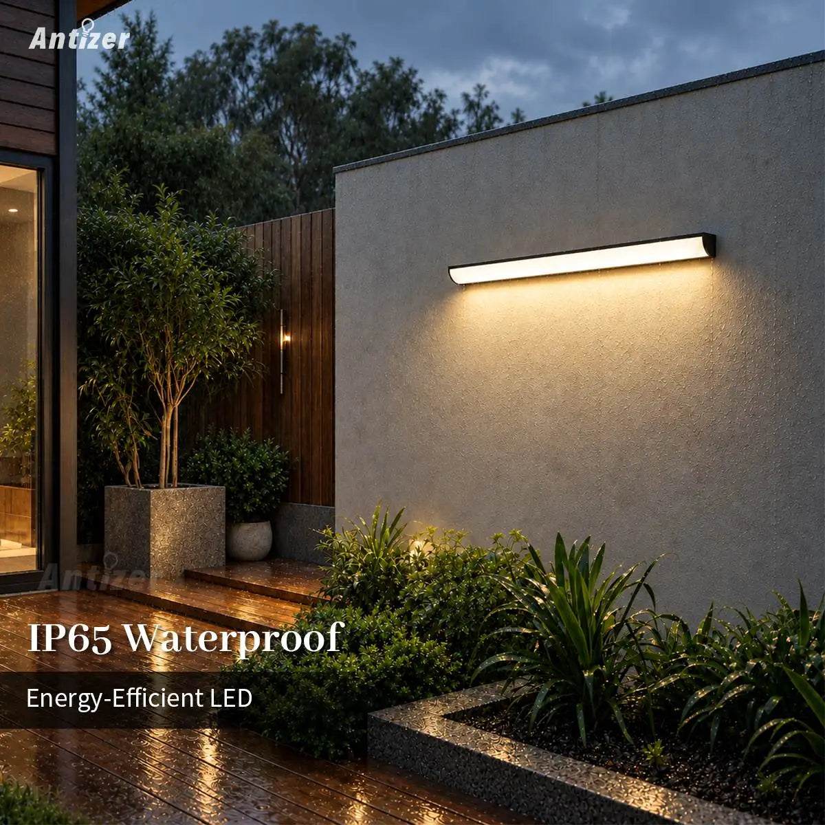 Antizer Waterproof Outdoor Wall Lamp