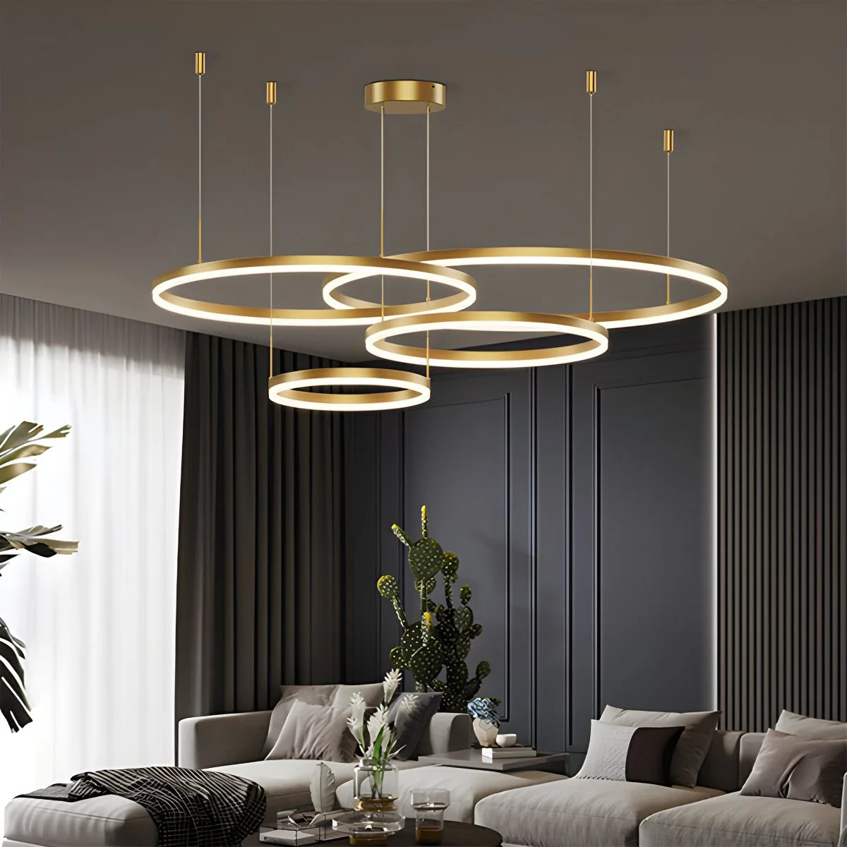 modern ring chandelier