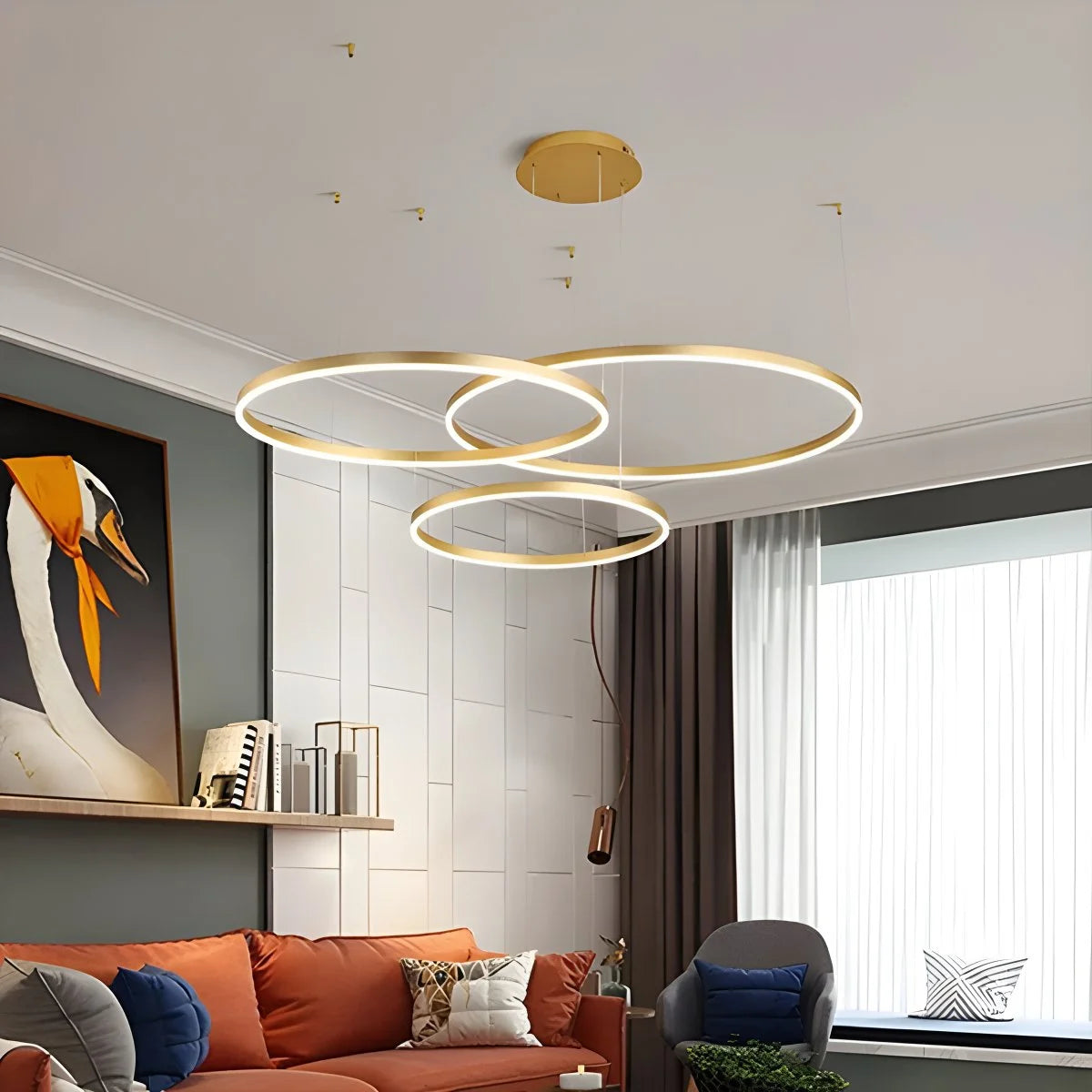 ring chandelier for living room