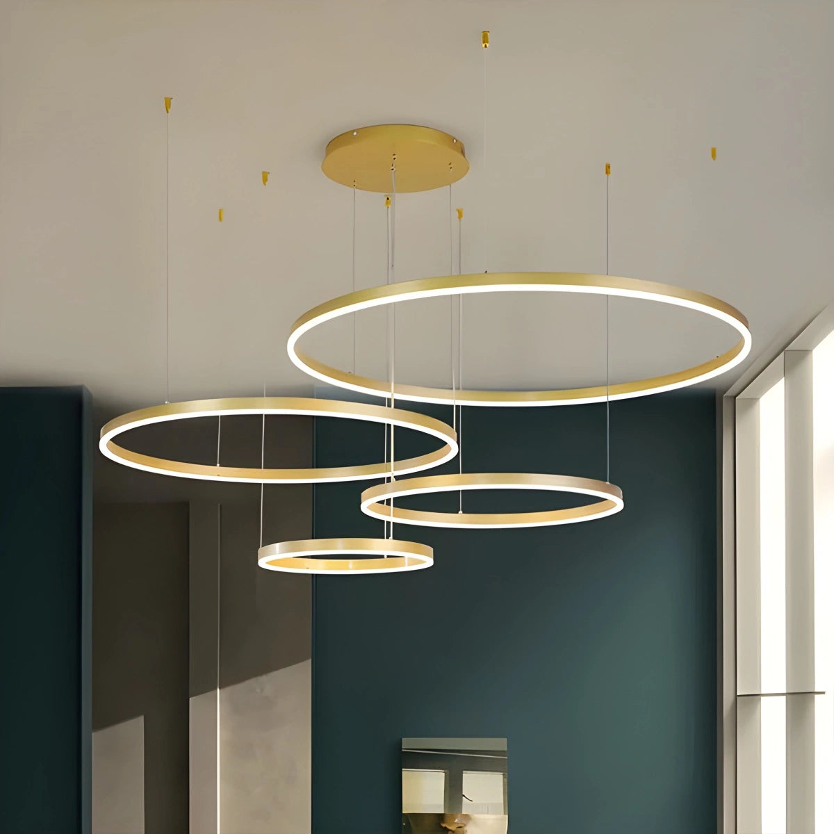 modern ring chandelier