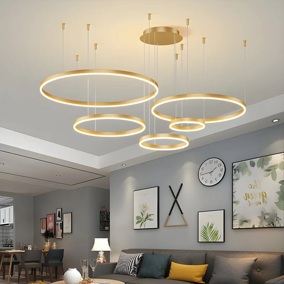 ring chandelier for living room
