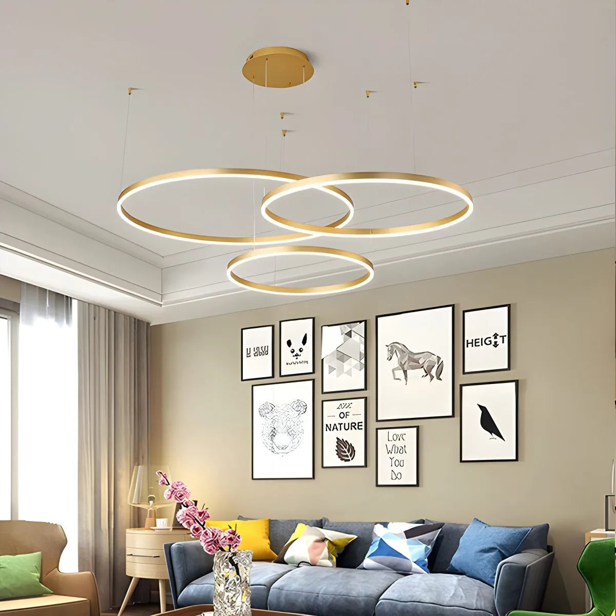 ring chandelier for living room