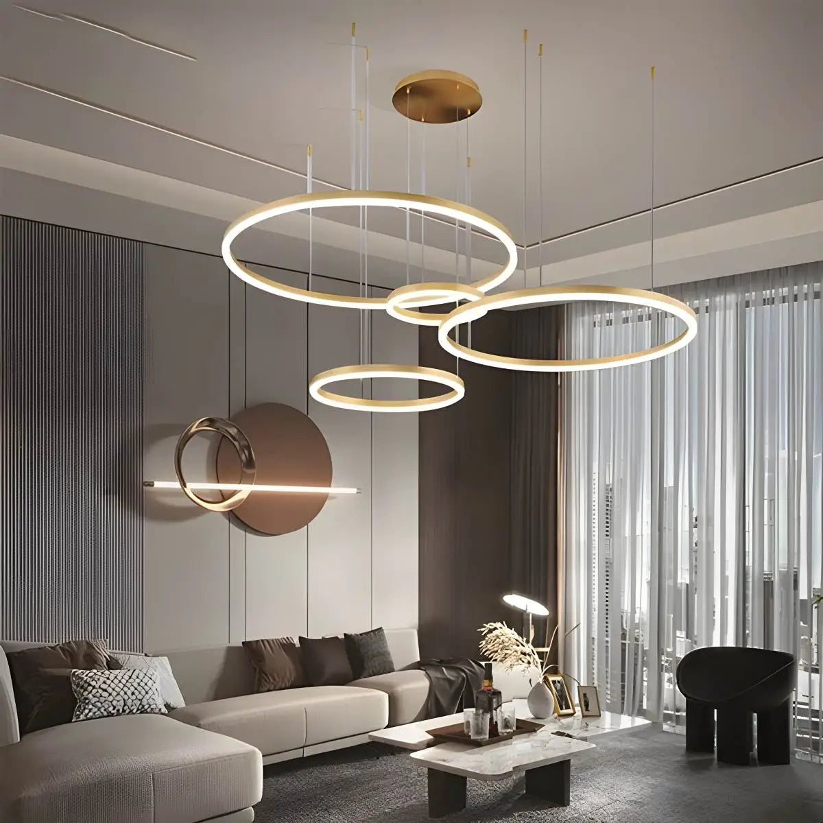 ring chandelier for living room