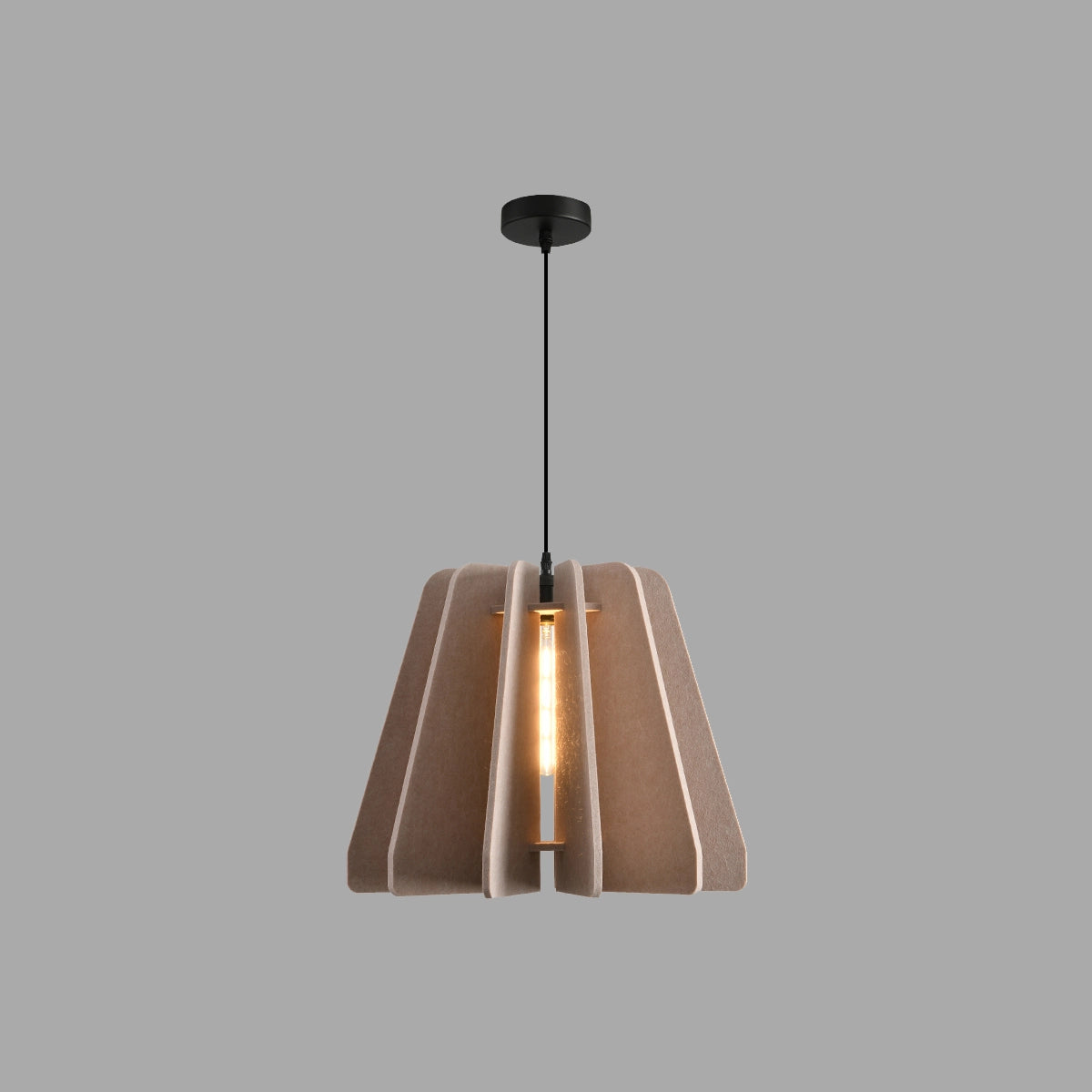Antizer Triangle Piece Acoustic Pendant Light Apricot Dia 50cm x H 40cm / ∅ 19.69" x H 15.75"