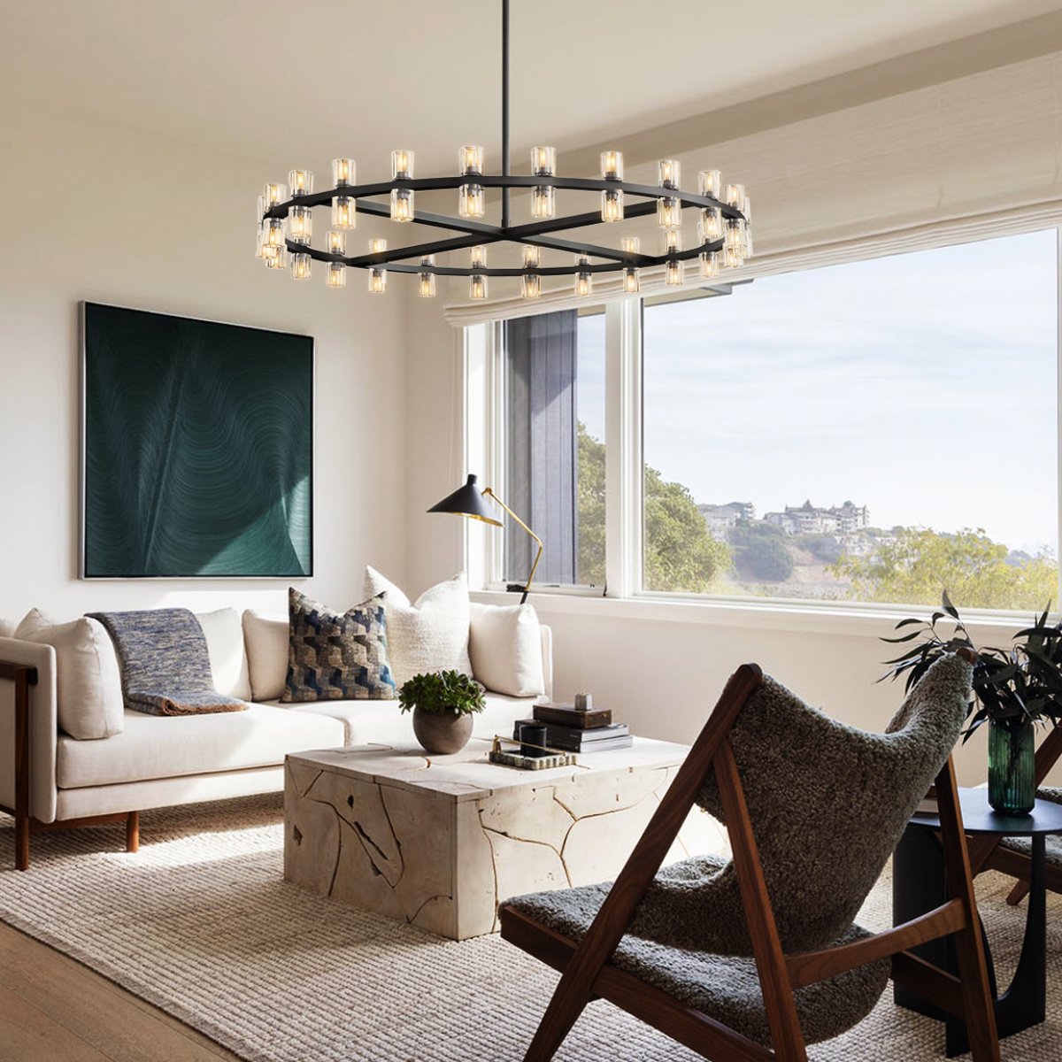 Antizer Arcachon Crystal Round Chandelier