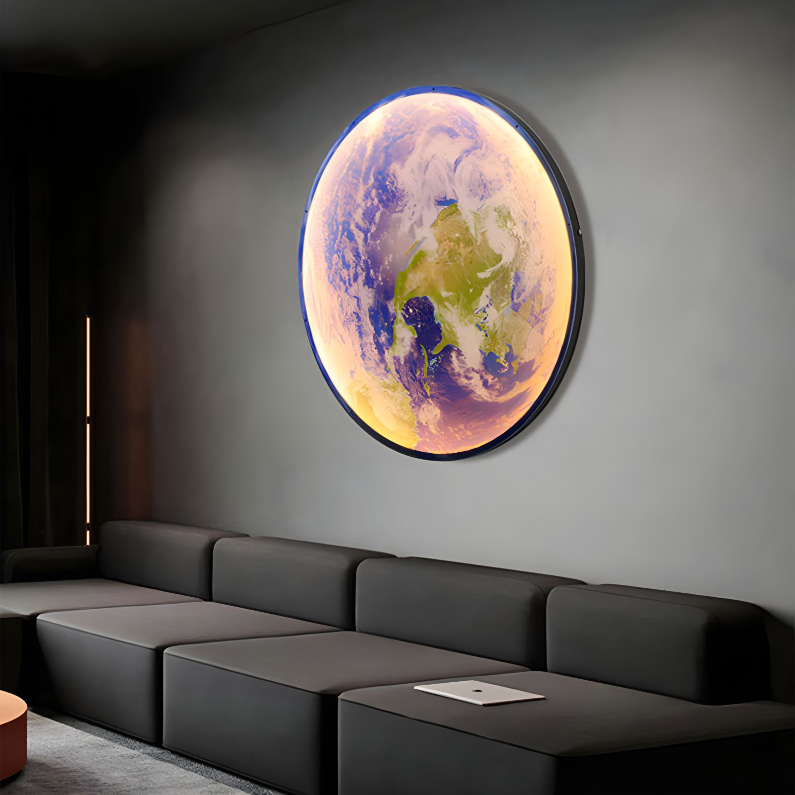 Antizer Moon/Earth Art Mural Wall Lamp Earth