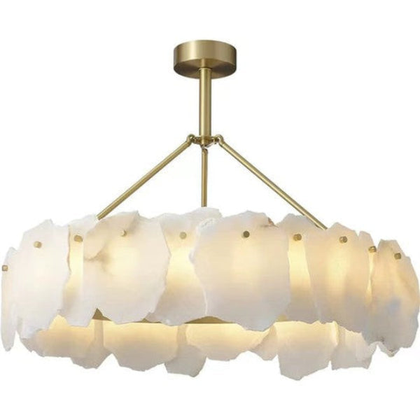 Antizer Alabaster Modern Snowflake Chandelier