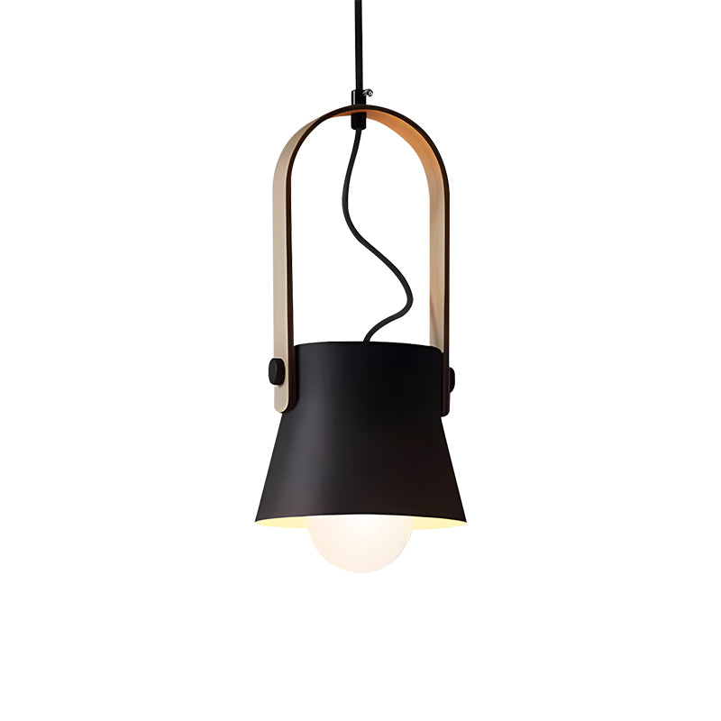 Antizer Nordic Macaron Pendant Light for Dining Room Kitchen Style B Black White Light