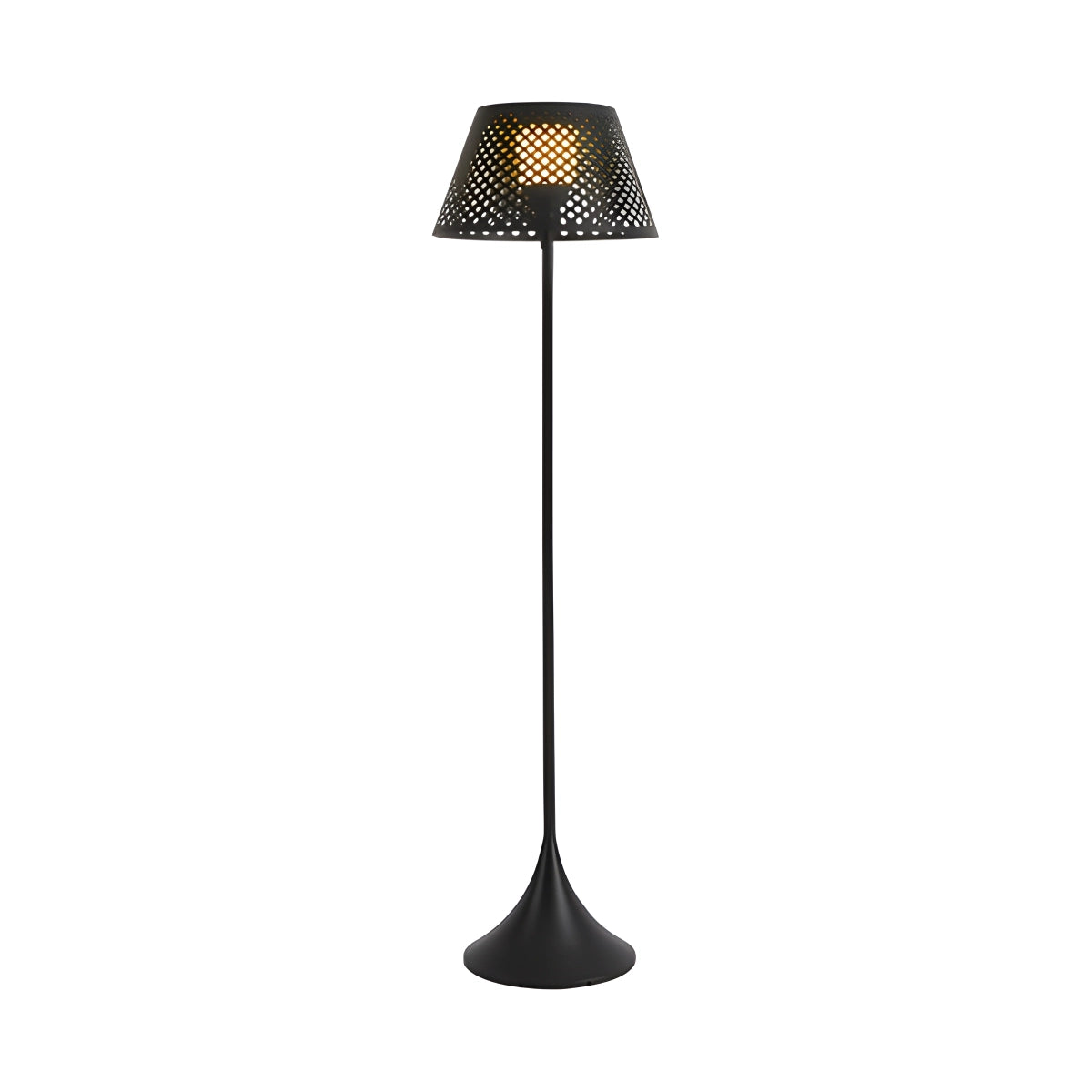 Antizer Vine Woven Floor Lamp for Outdoor Black