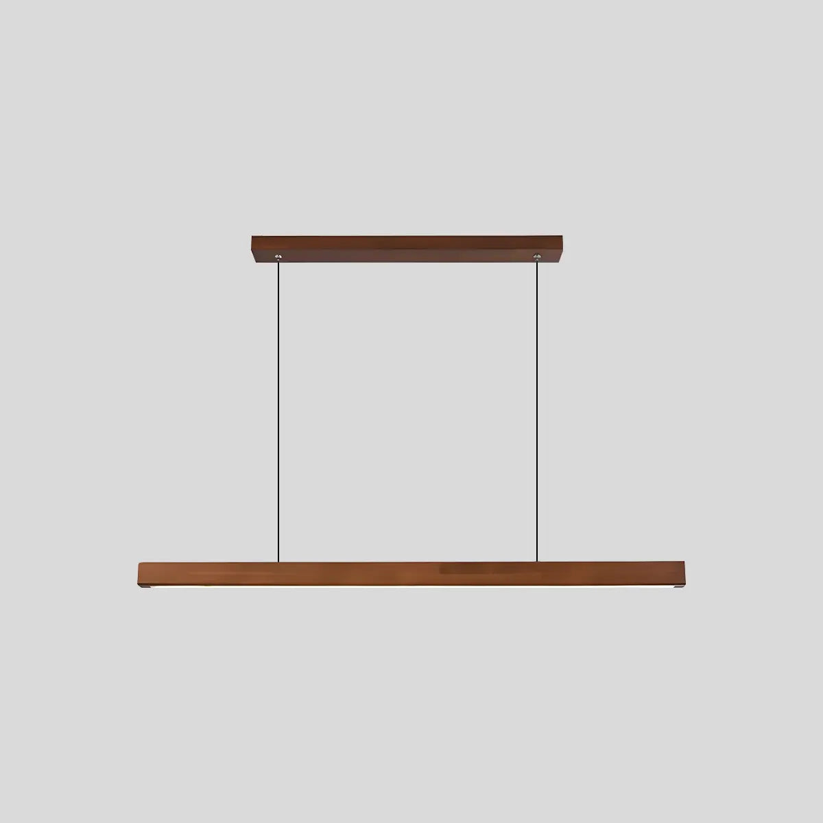 Antizer Fulbert Linear Wooden Pendant Light for Kitchen B -Black walnut