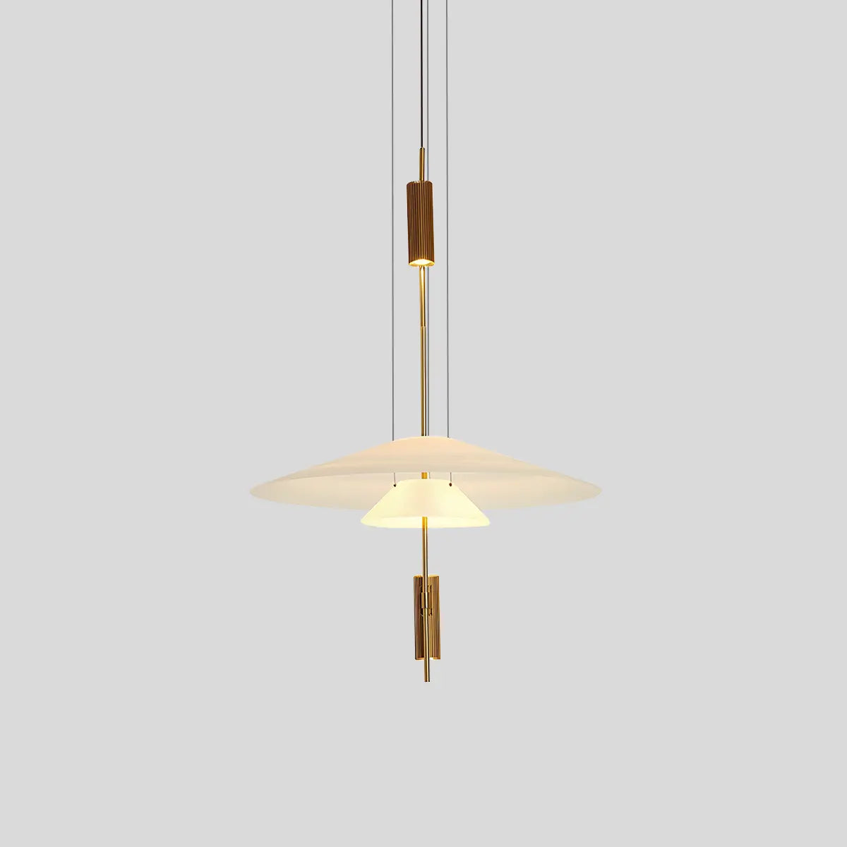 Antizer Layered Disc Pendant Light for Dining Room Gold B-2 Layers-Small