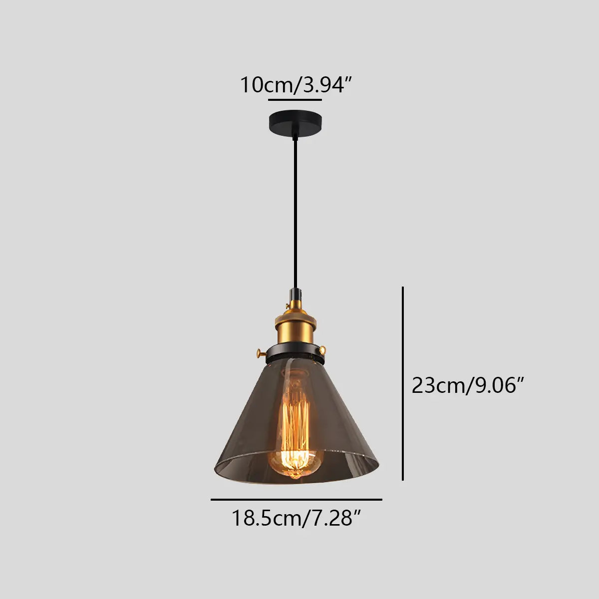 Hanging Glass Pendant Light