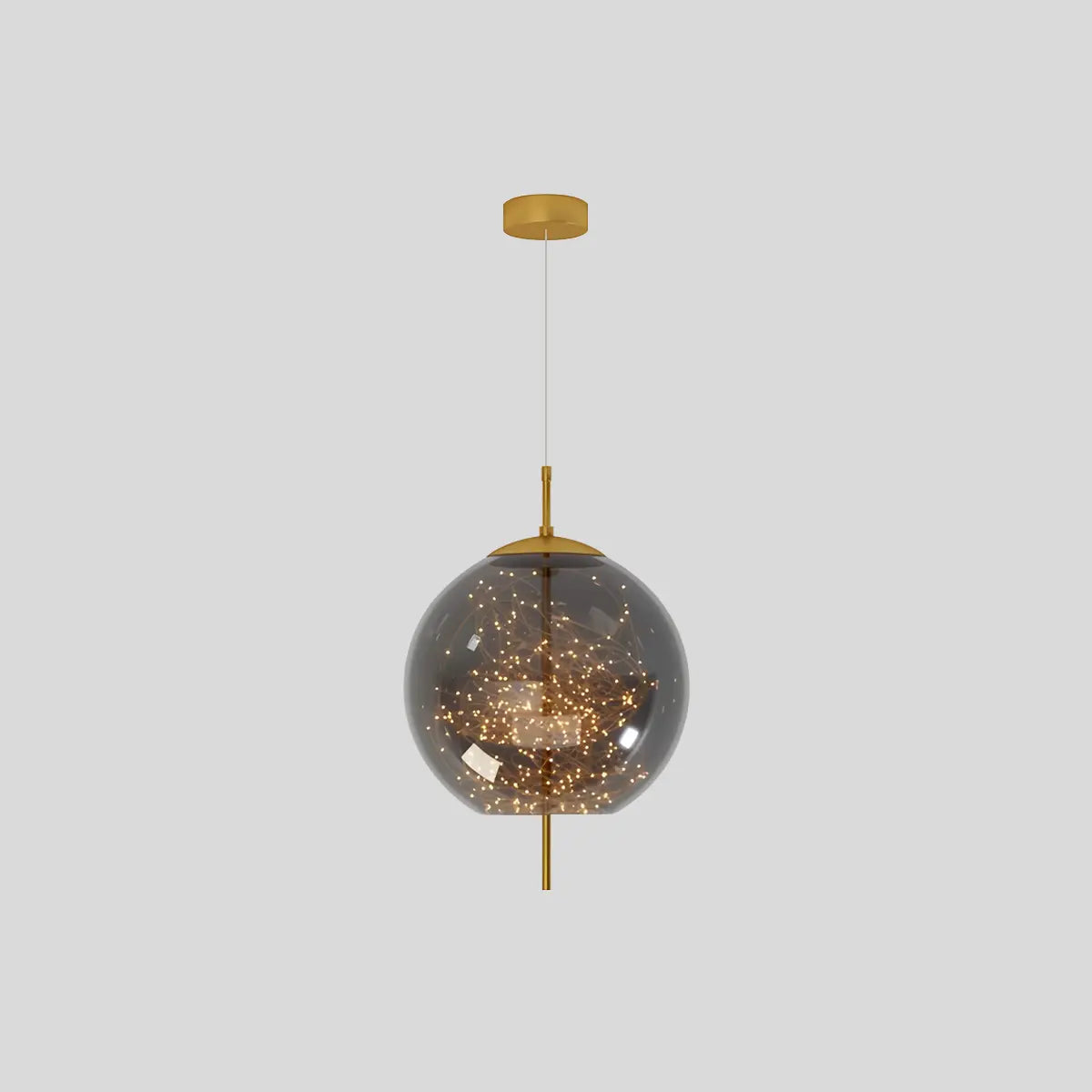 Antizer Twirl Modern Pendant Light for Bedroom B-Smoky Gray