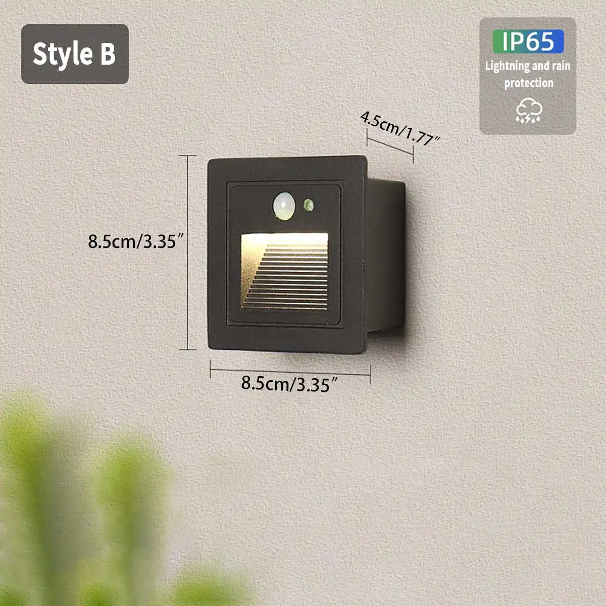 Antizer Outdoor Waterproof Induction Wall Light