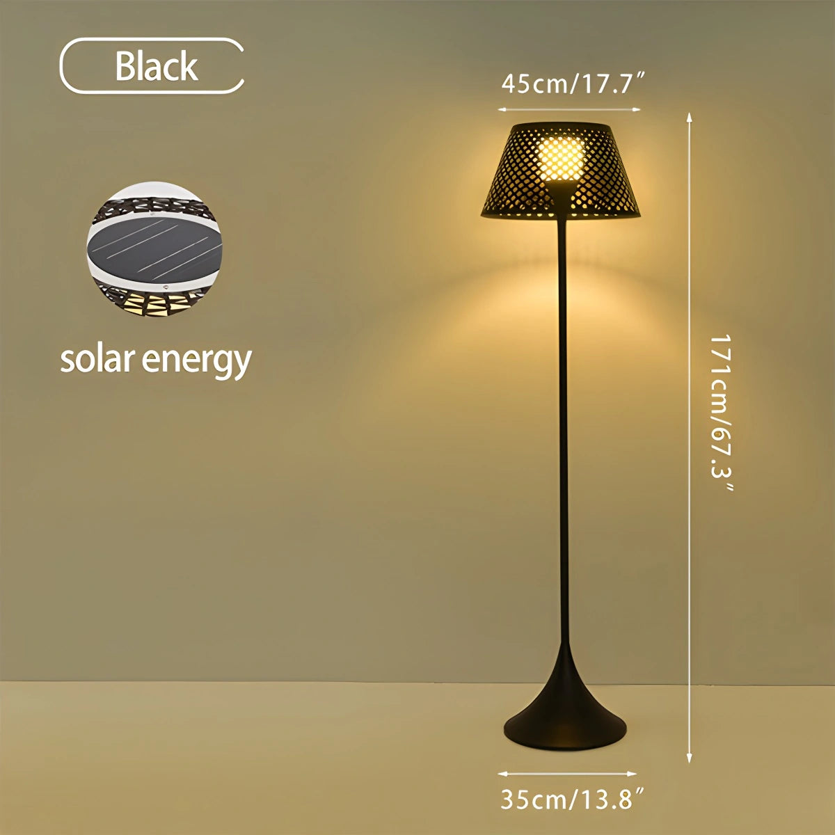 Antizer Vine Woven Floor Lamp for Outdoor