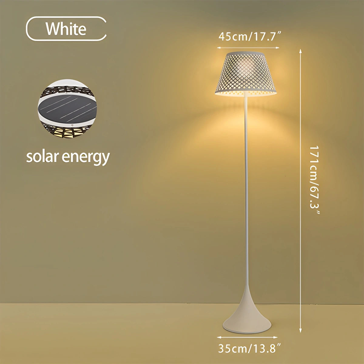 Antizer Vine Woven Floor Lamp for Outdoor