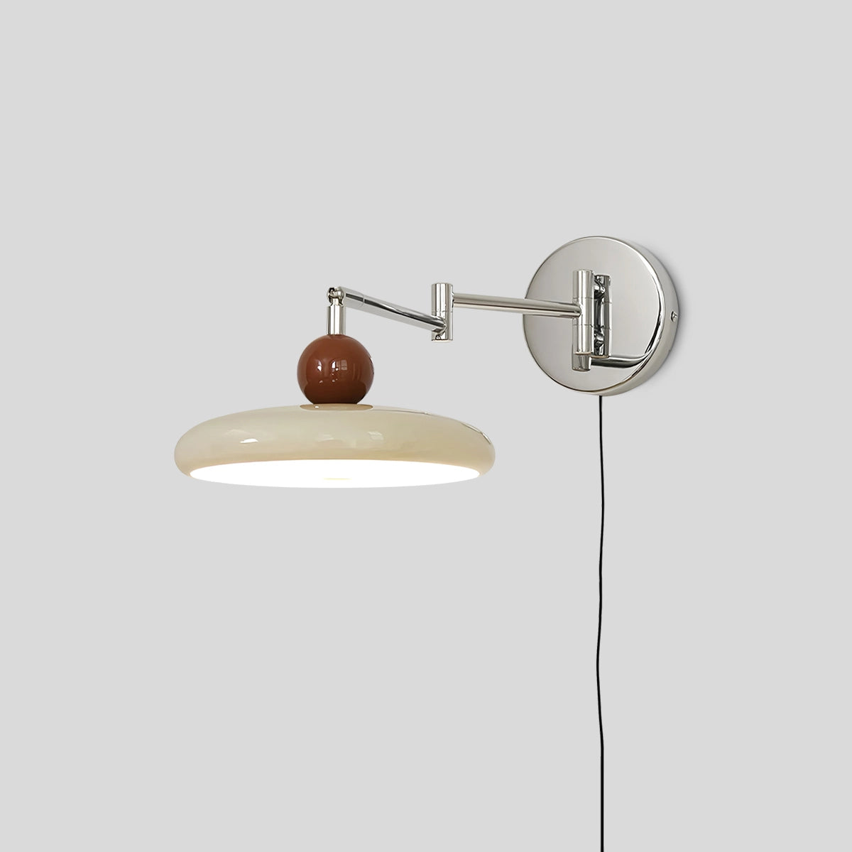 Antizer Lola Adjustable Arm Plug-in Wall Lamp Beige Warm Light