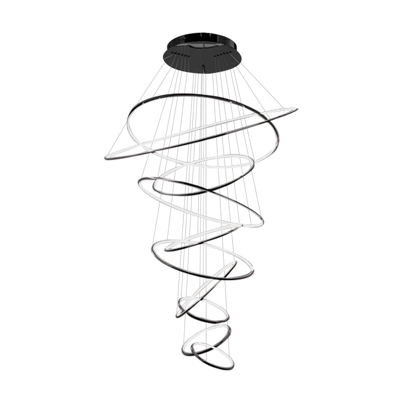 Antizer Large Tiered Ring Foyer Chandelier