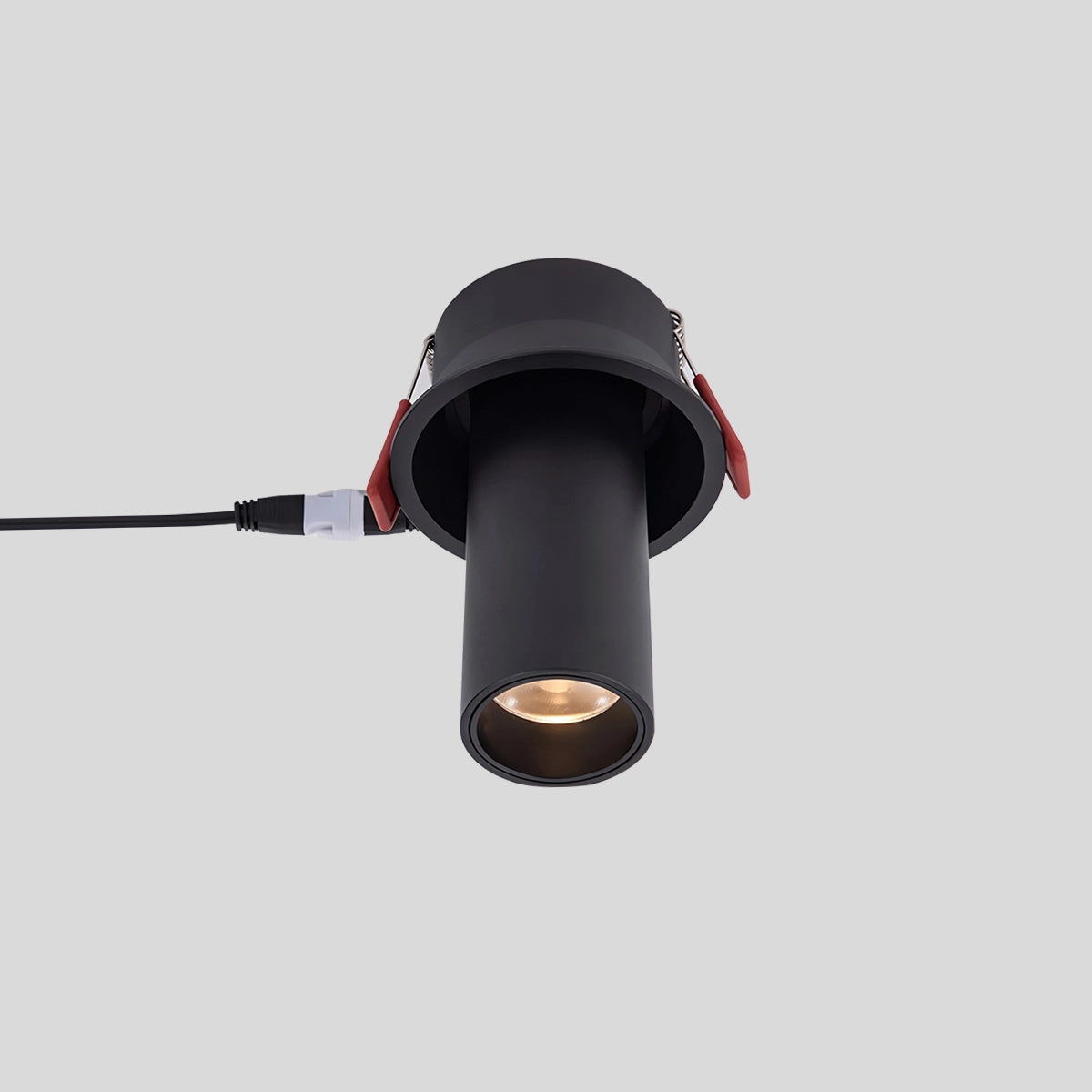 Antizer Modern Embedded Long Tube Ceiling Spotlight Black Medium